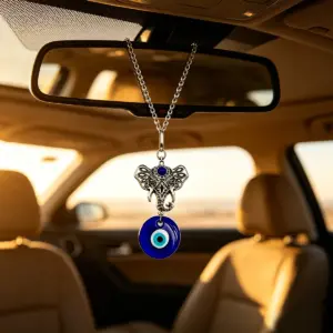 Decorative Car Hanging Ornament, Devil's Eye Car Rearview Mirror