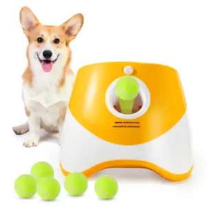 Automatic Tennis Ball Launcher - Interactive Toy for Pet Dogs