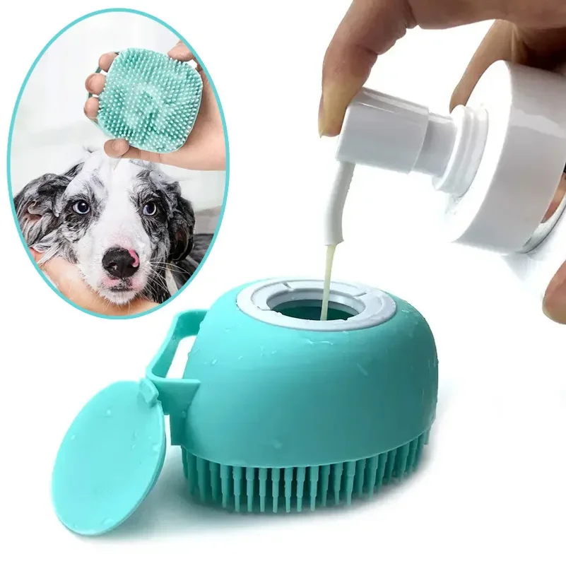 Silicone Bath Massage Gloves for Dogs & Cats