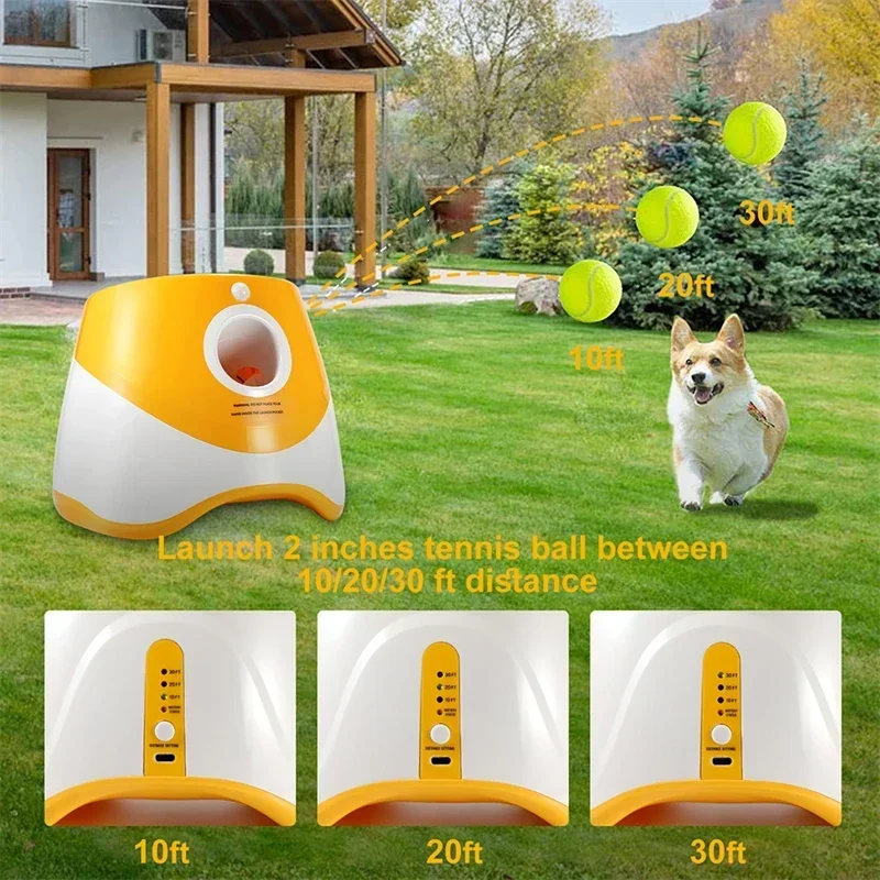 Automatic Tennis Ball Launcher - Interactive Toy for Pet Dogs - Image 3