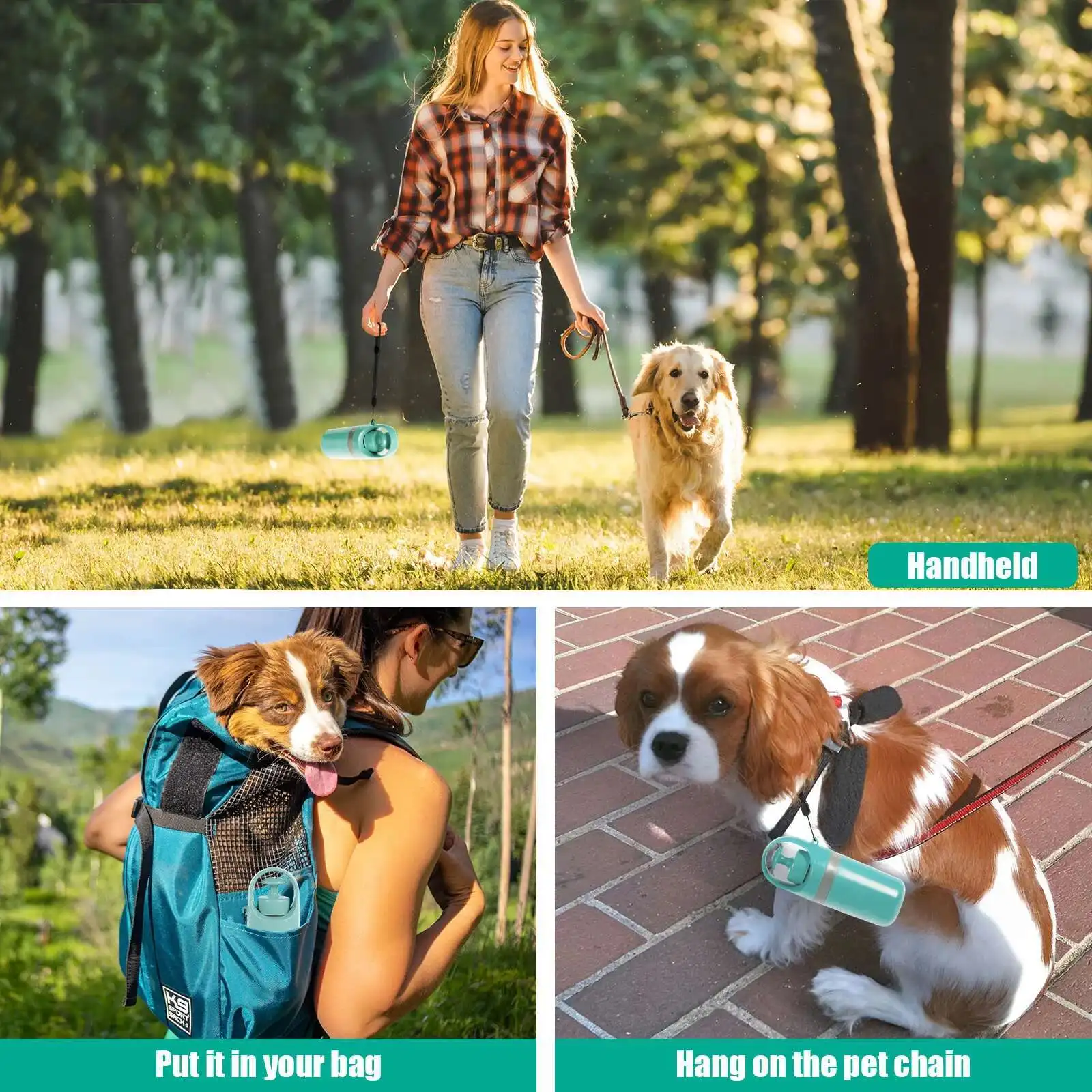 Portable Dog Pooper Scooper - Built-in Garbage Bag No Touch Design - Image 6