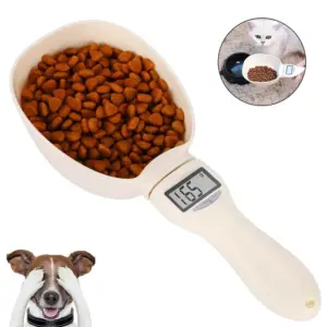 Digital Pet Food Scoop – Weighs Dog and Cat Food up to 800 g (28 oz)